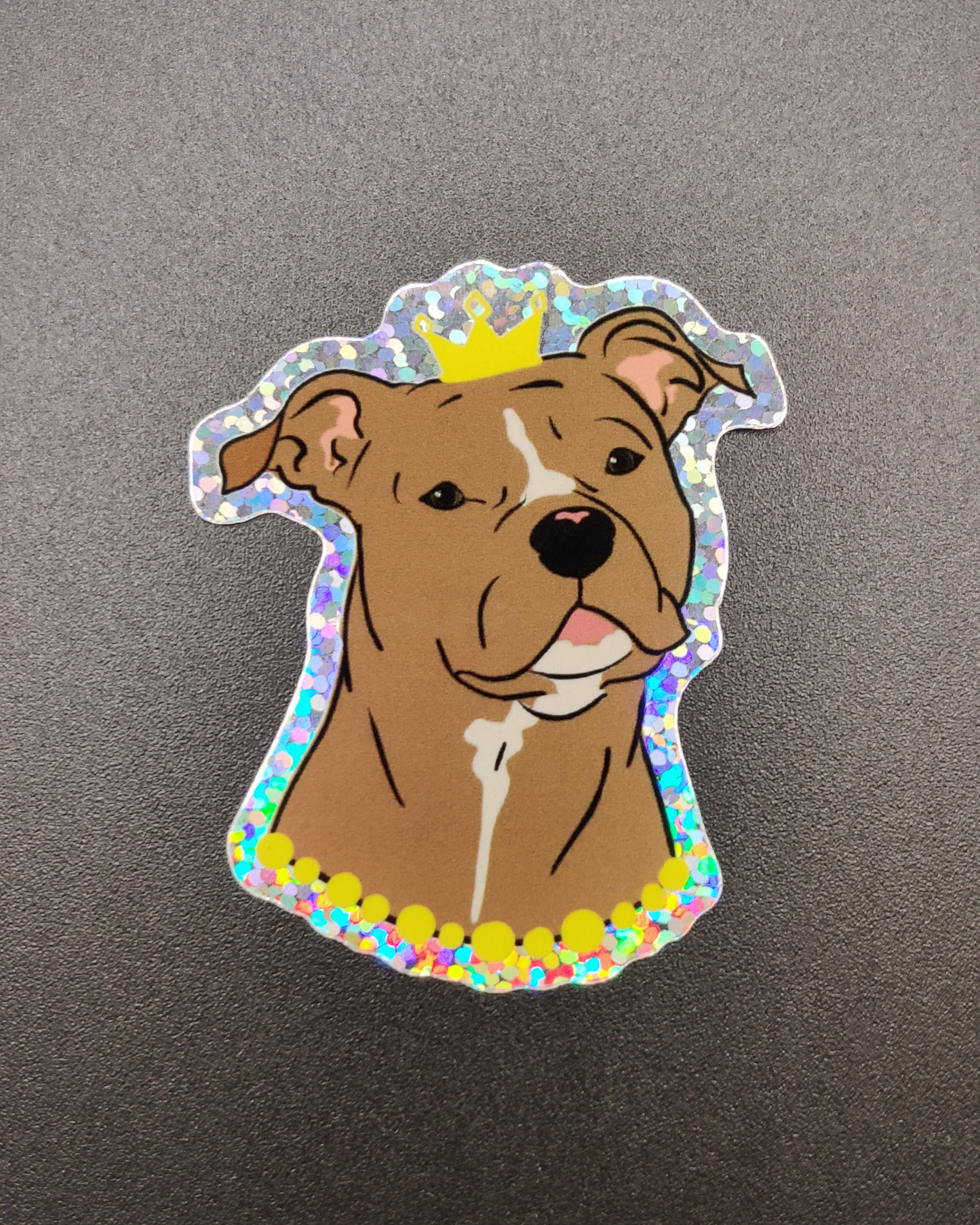Sticker "Dog lover" Holographique Effet Miroir - Pour les amoureux des chiens !