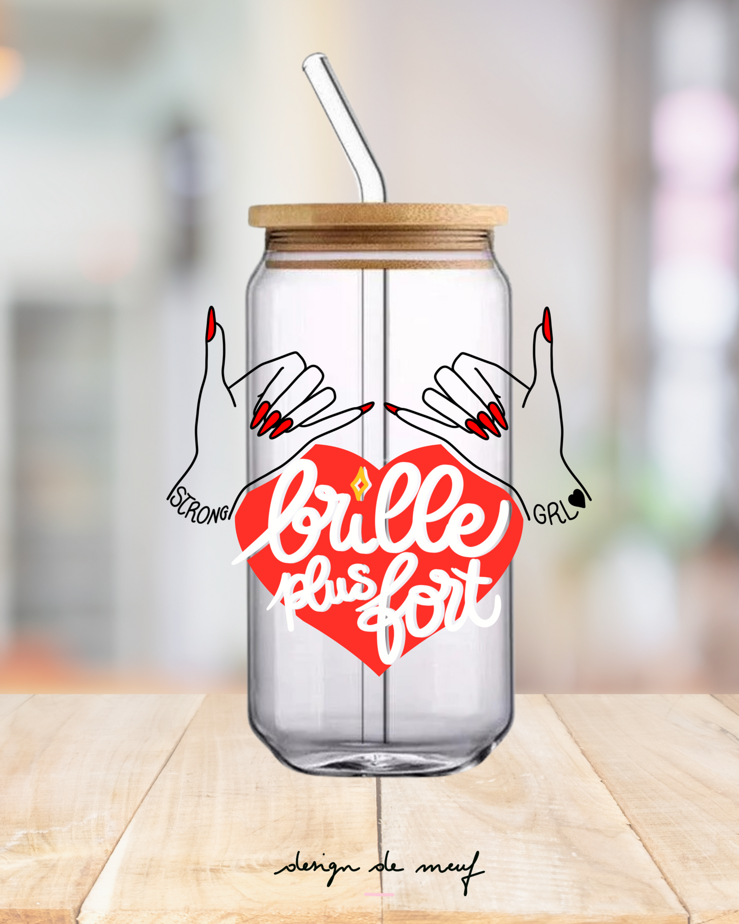 Verre Canette "Brille plus fort" – Pour des pauses café inspirantes